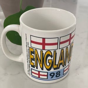 World Cup Vintage Soccer England Mug France 1998 98 Staffordshire